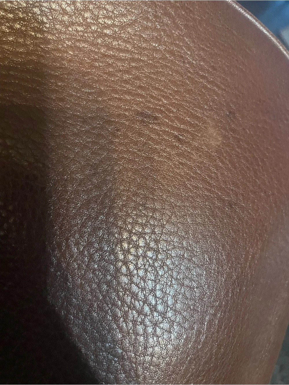 Coach Brown Pebbled Leather Hobo Shoulder Bag with Brass Hardware.